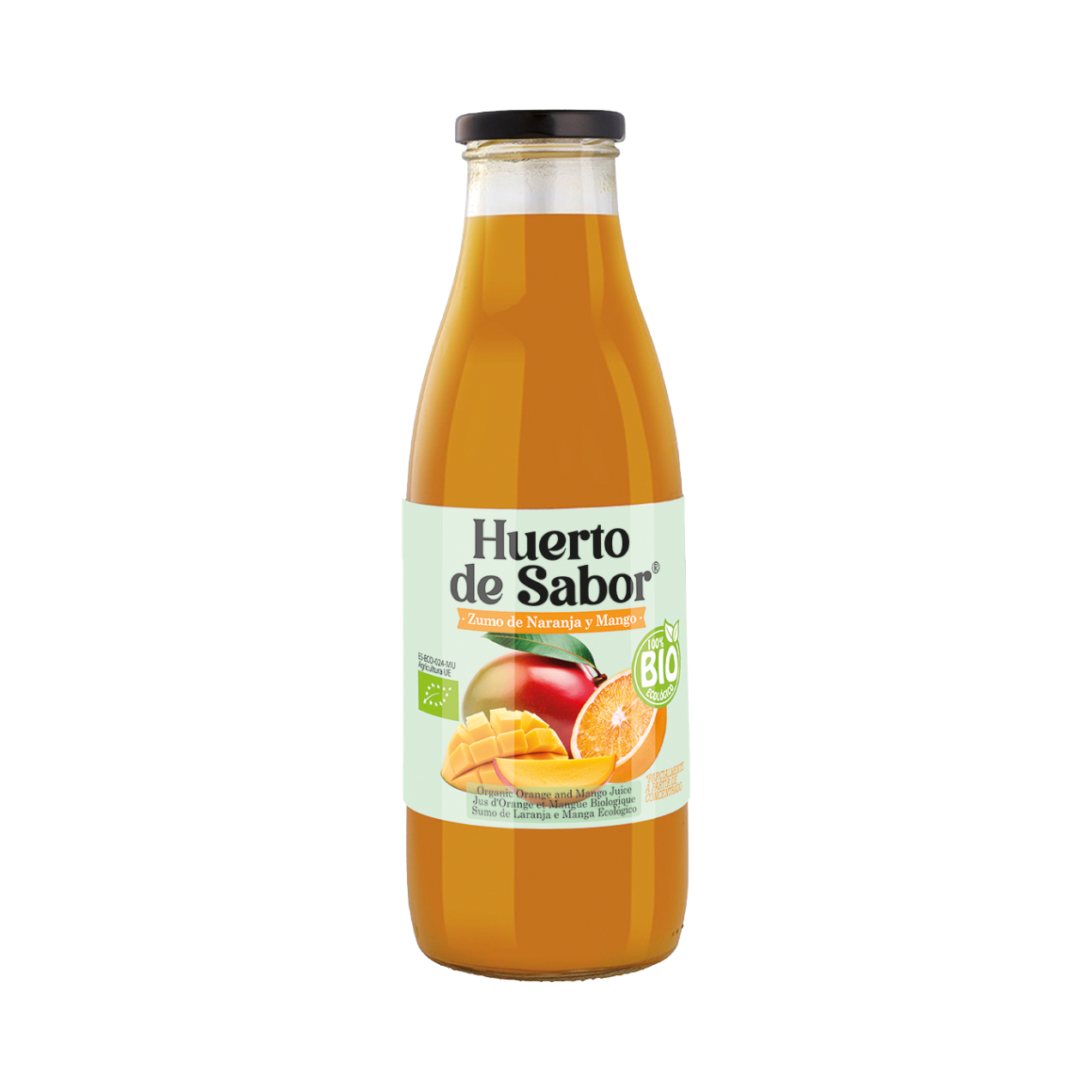 Imagen de Zumo de Naranja y Mango BIO Botella 3/4 L